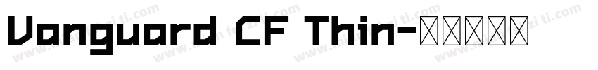Vanguard CF Thin字体转换